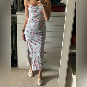 Floral Sleeveless Dress Zara